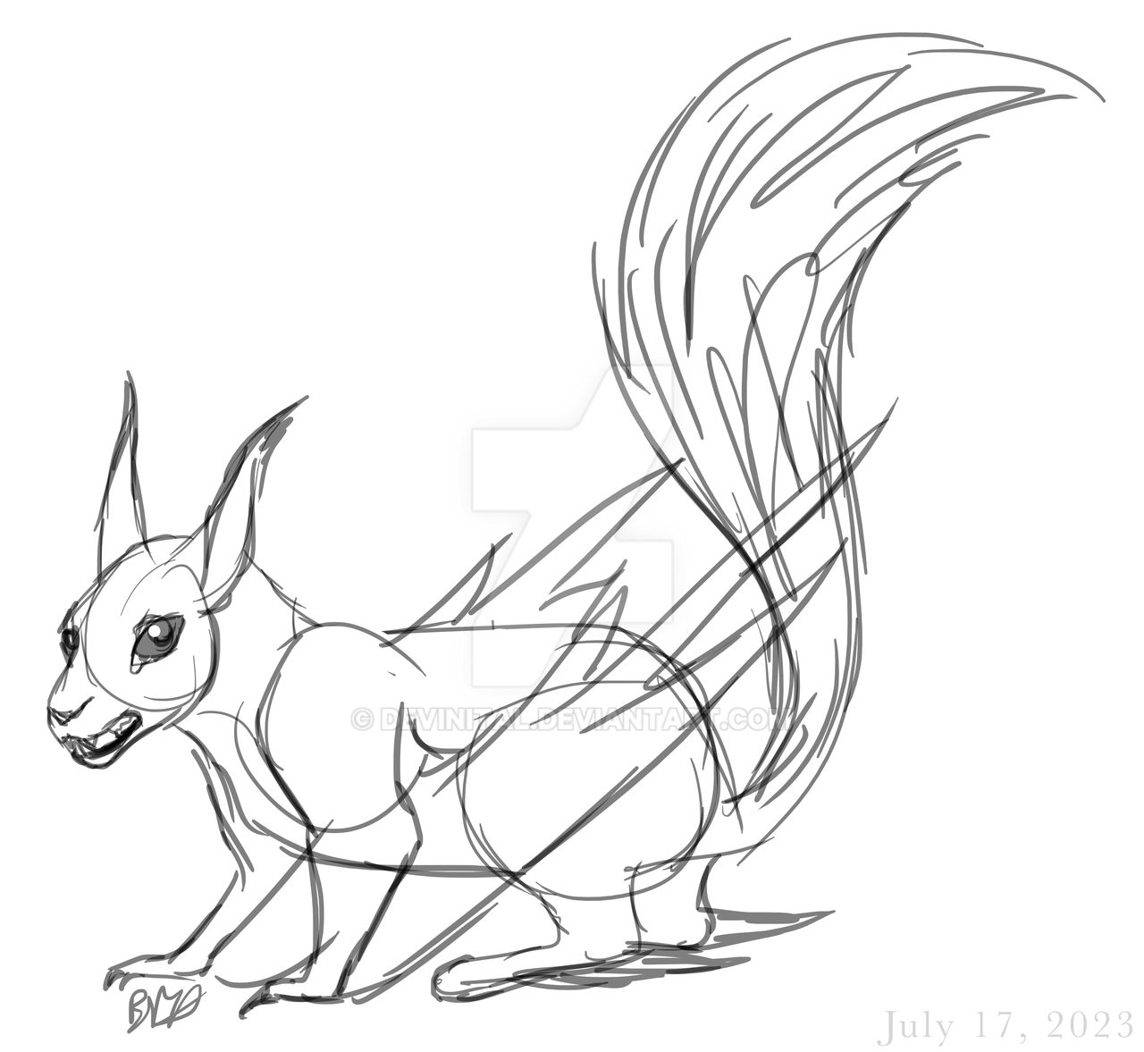 Deviantart Risumon Squirrel Bristle squirrel by Devinital on DeviantArt