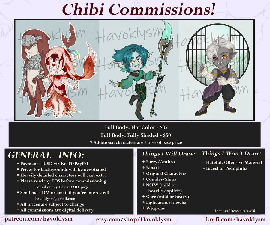 Chibi Commission Info Sheet [OPEN]