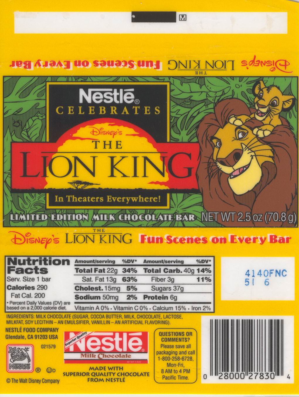 Lion King Nestle chocolate bar by LionKingForLife on DeviantArt