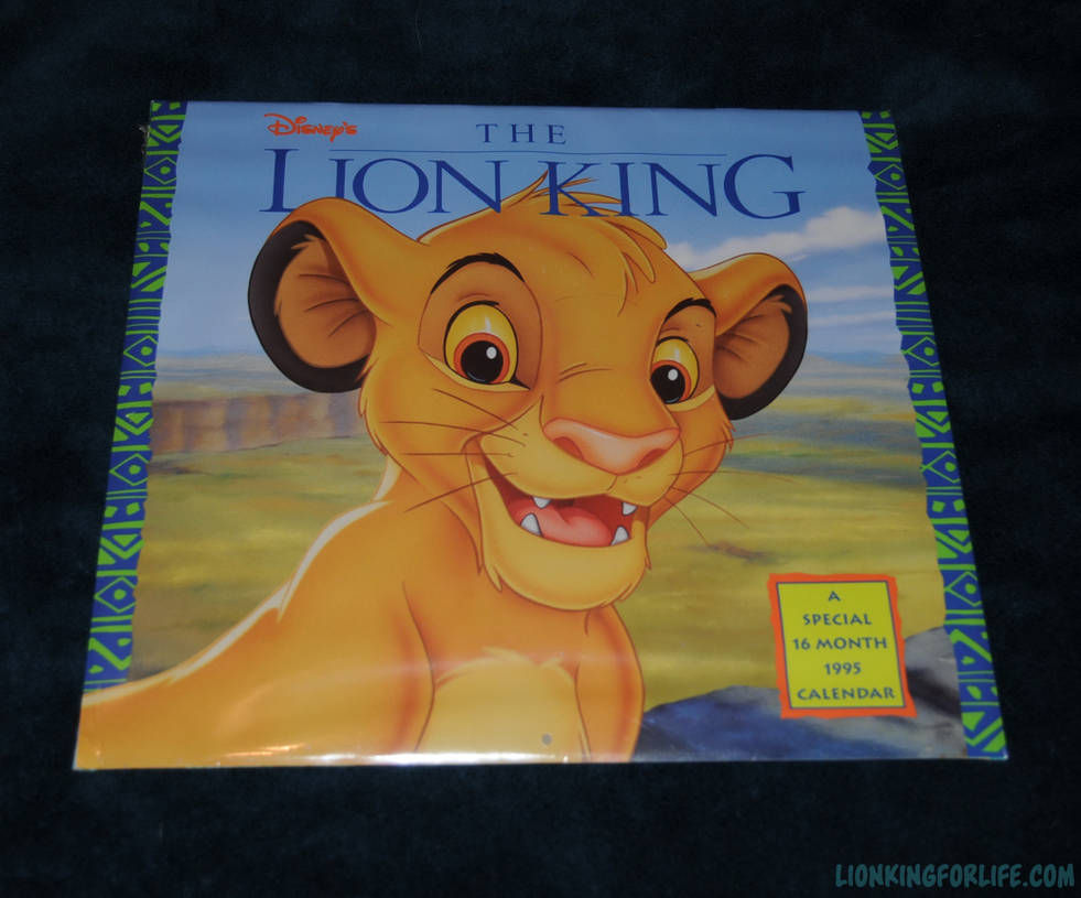 Lion King 1995 16 Month Wall Calendar by LionKingForLife on DeviantArt Lion King 1995 16 Month Wall Calendar by LionKingForLife on DeviantArt