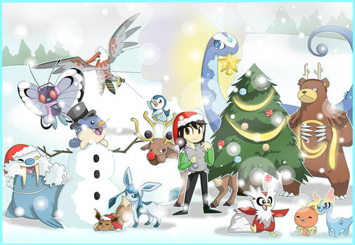 [SpeedArt] A Christmas Special (with Pokemon!)