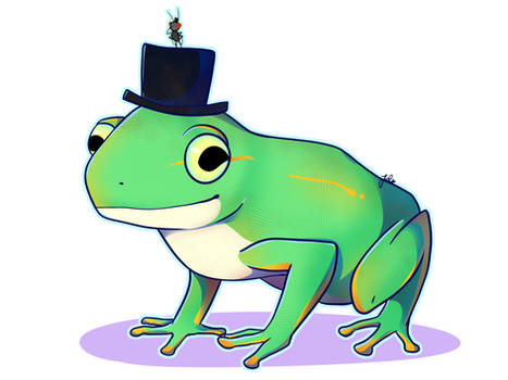 Patreon Commission: Frog and Fly with a Top Hat