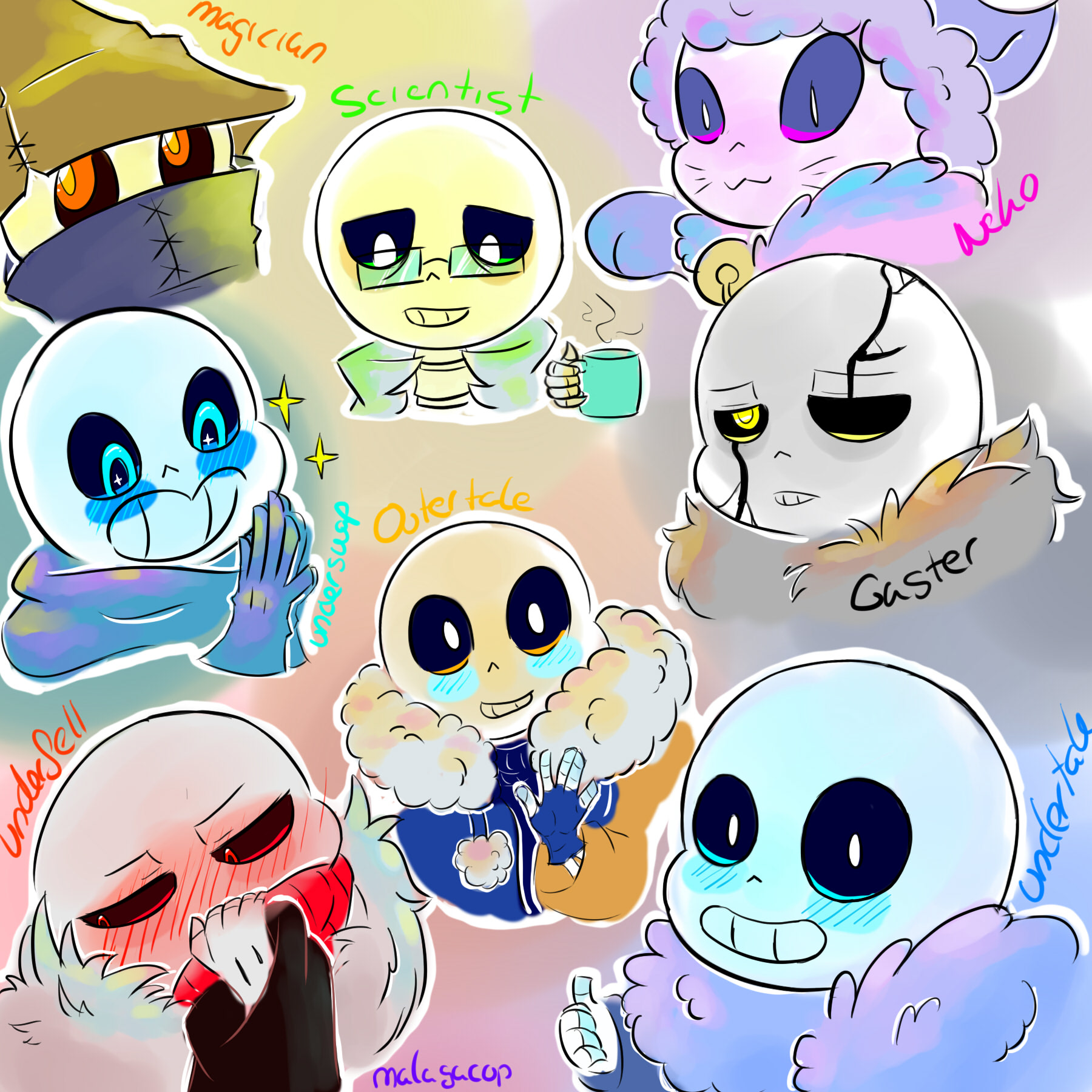 BelieversTale Sans aka Dream Catcher Sans UPDATED by hanatokirara on  DeviantArt