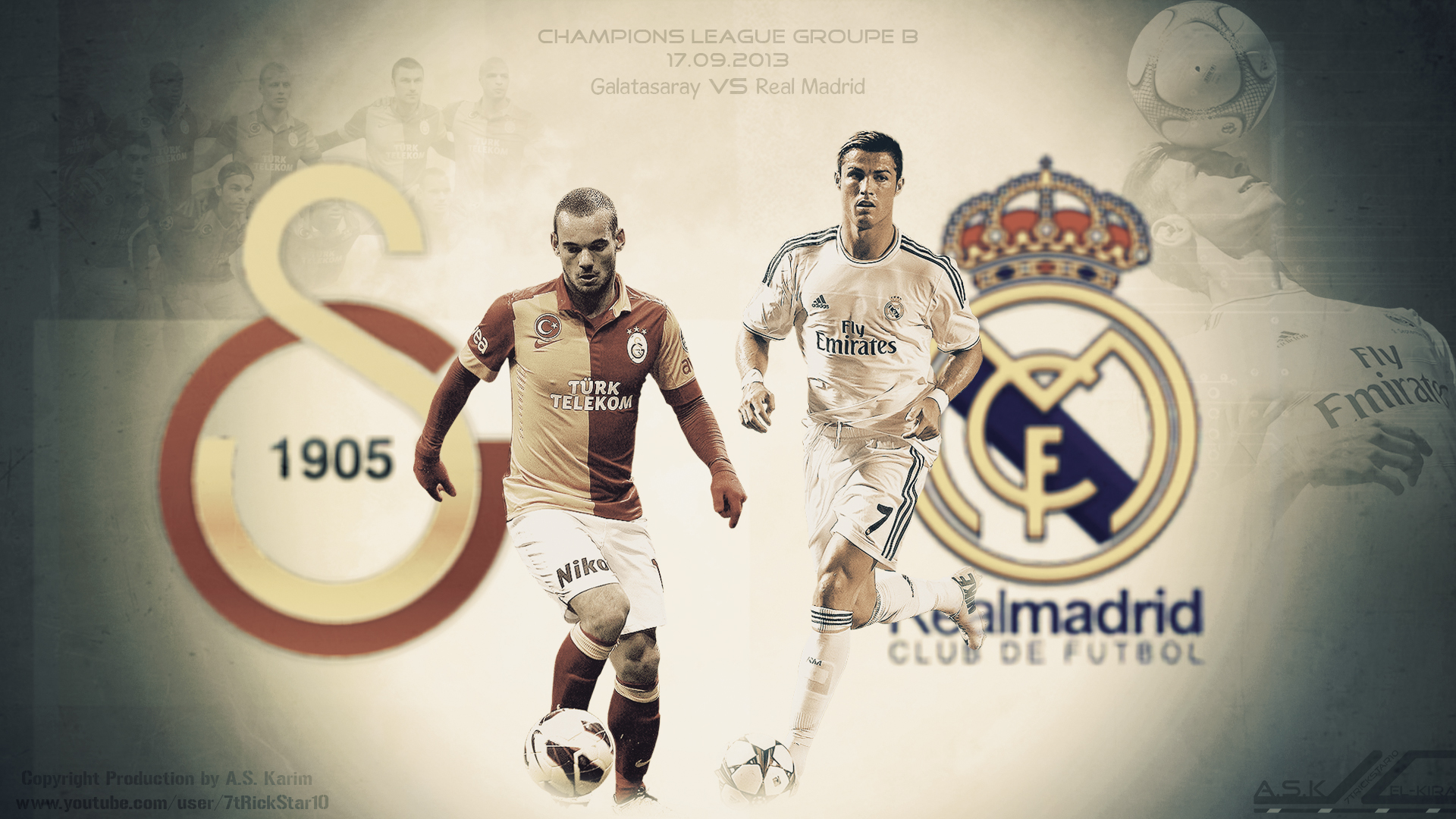 Galatasaray vs Real Madrid | Wallpaper 13/14 by eL-Kira on DeviantArt Galatasaray vs Real Madrid | Wallpaper 13/14 by eL-Kira on DeviantArt