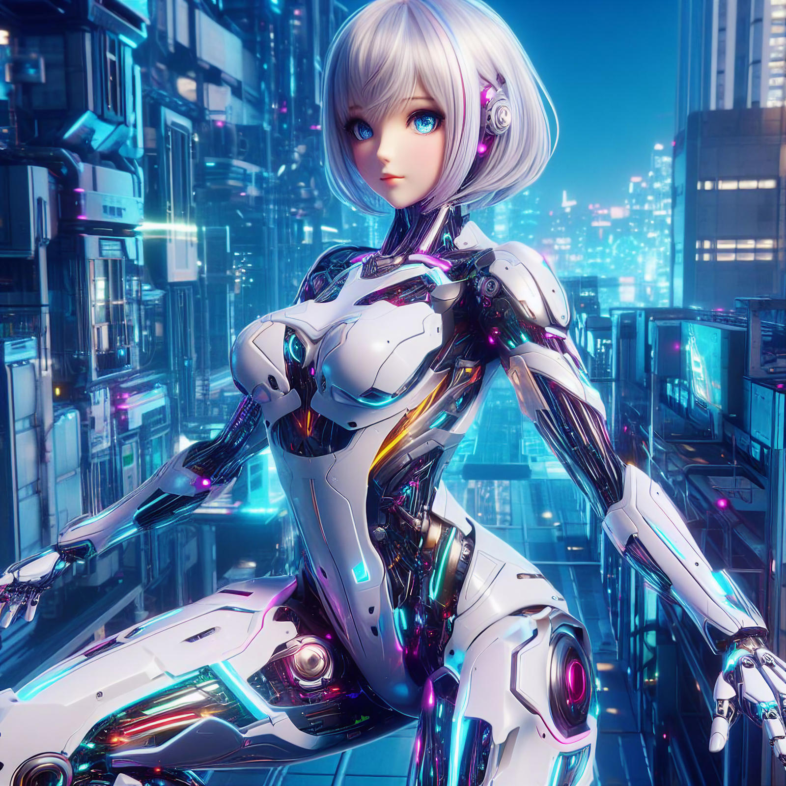 Android Girlfriend (Blue Ver.) Phoenix style by Android-Mania on DeviantArt