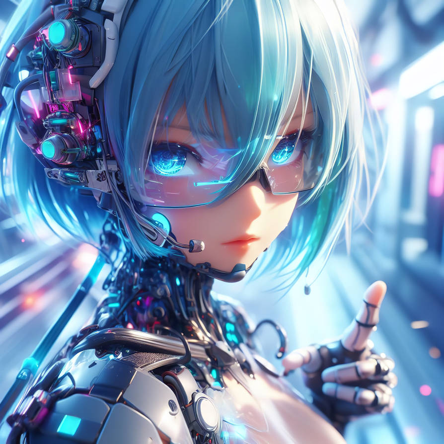 Android Girlfriend (Blue Ver.) close up by Android-Mania on DeviantArt