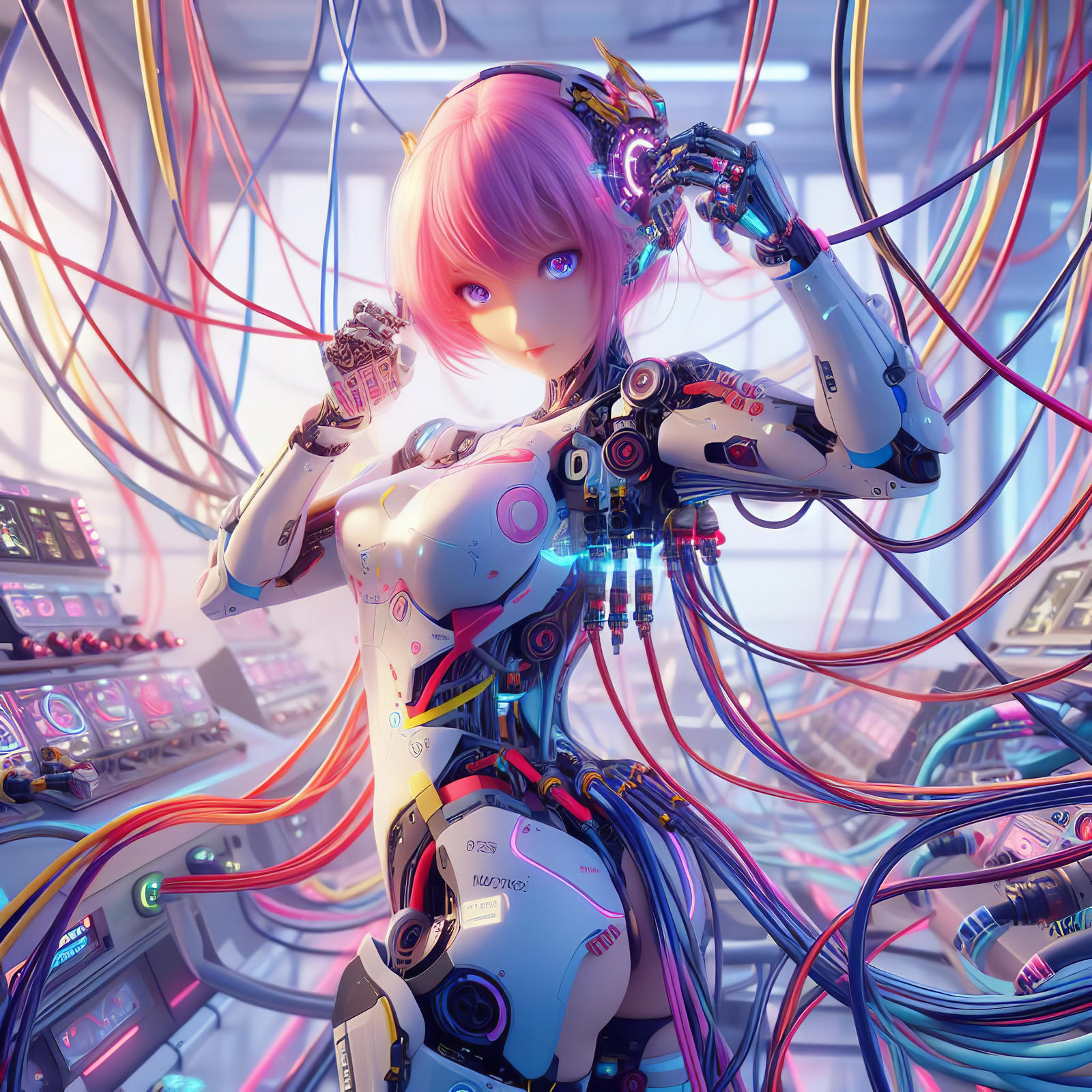 Cyberpunk Anime Girl by MAXADIN on DeviantArt