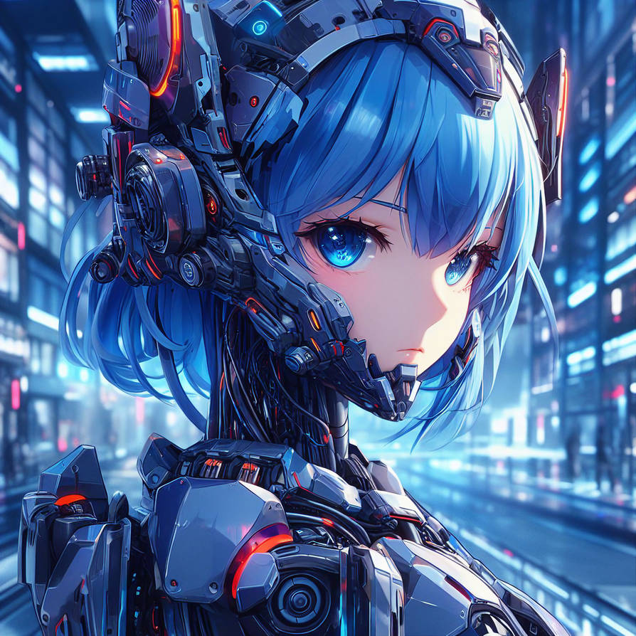 Android Girlfriend (Blue Ver.) close up by Android-Mania on DeviantArt