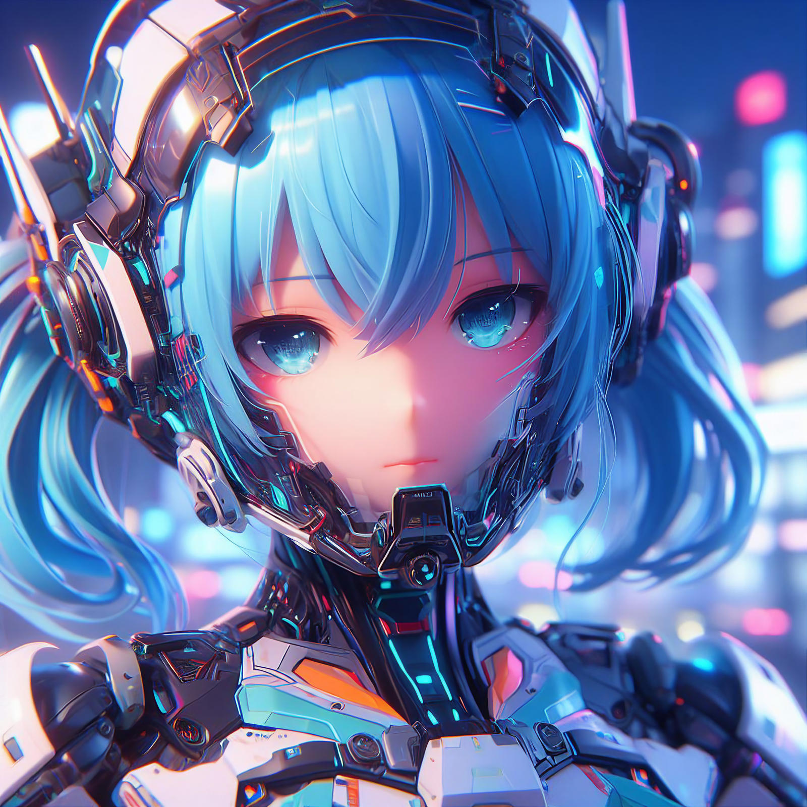 Android Girlfriend (Blue Ver.) close up by Android-Mania on DeviantArt