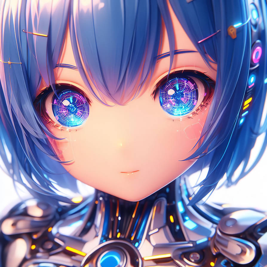 Android Girlfriend (Blue Ver.) close up by Android-Mania on DeviantArt