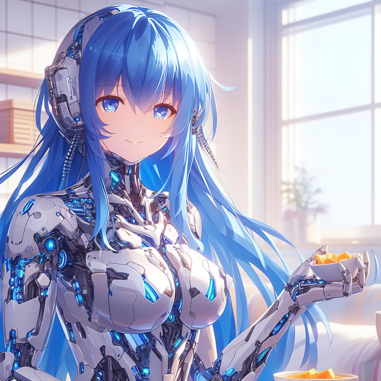 Android Girlfriend (Blue Ver.) Breakfast style by Android-Mania on ...