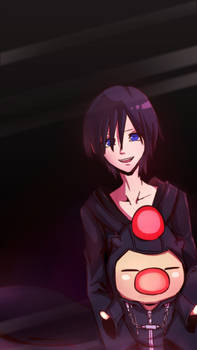 Xion and Moogle Stuck in Smartphone