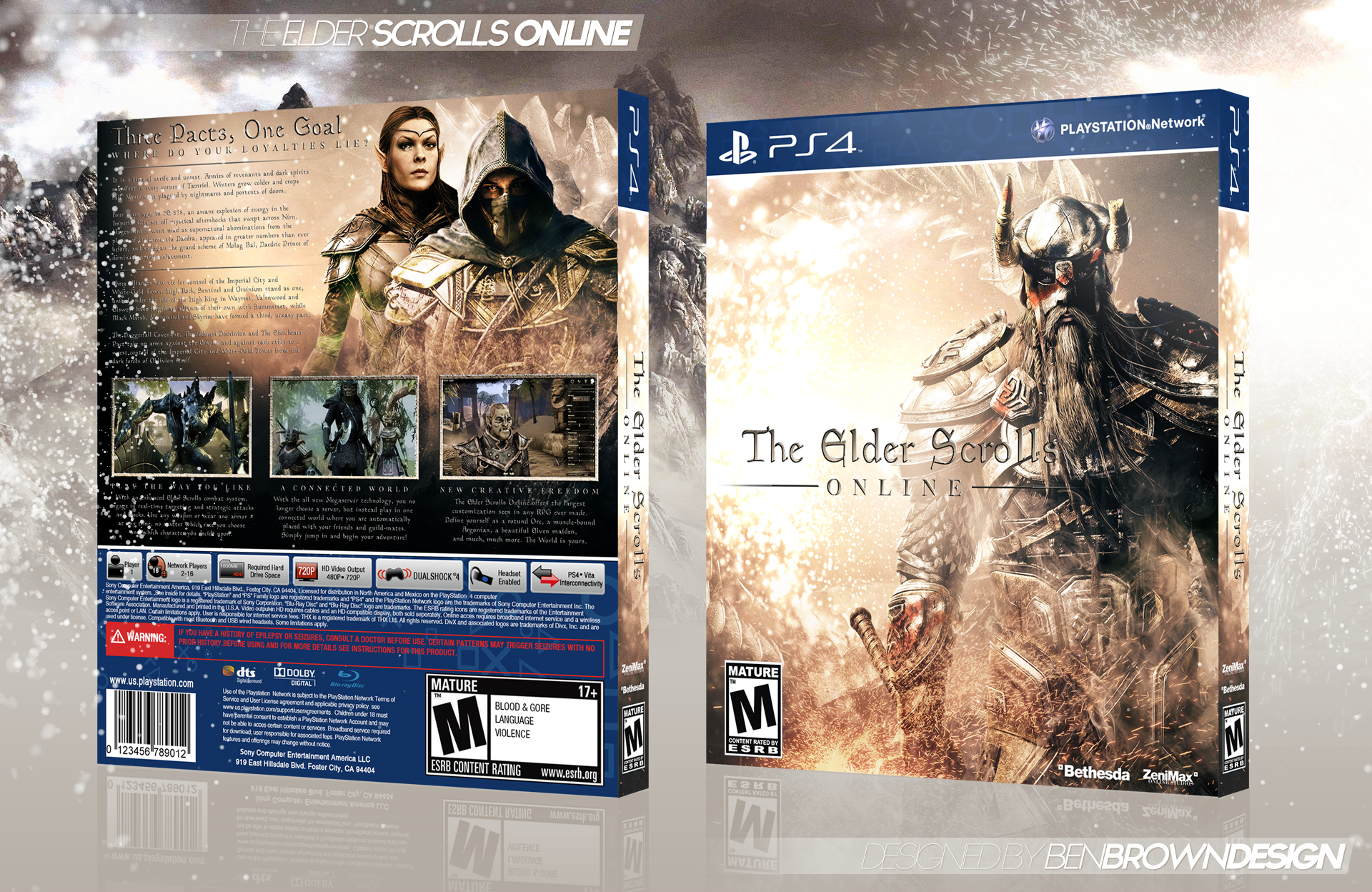 Download Ps4 Packaging Mockup 1 The Elder Scrolls Online By Benbrowndesign On Deviantart