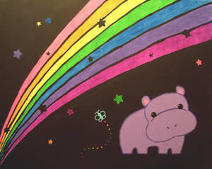 hippo and rainbow