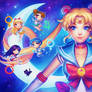 Sailor Moon and the Chibi Scouts!