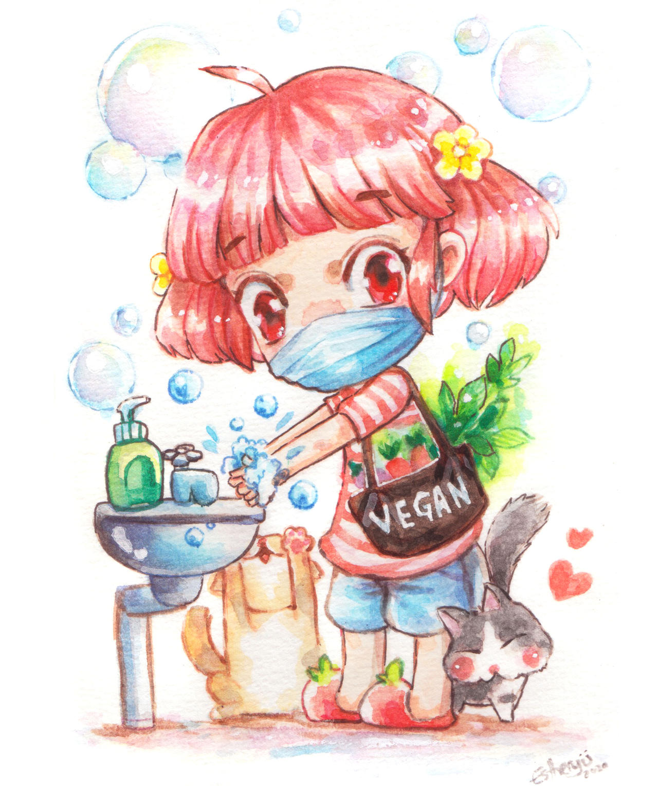 Deviantart Wash wash your hand by Estheryu on DeviantArt