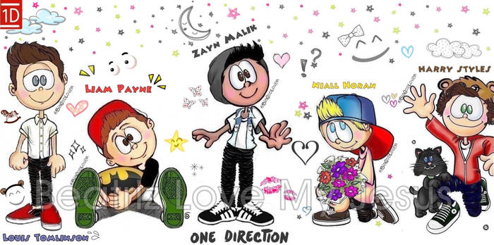 One Direction Pretty Drawing-Desenho
