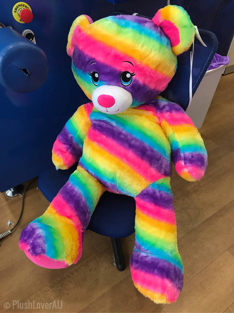 Giant Rainbow BuildaBear by PlushLoverAU on DeviantArt