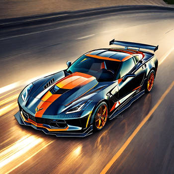 AI ART- Deathstroke Corvette