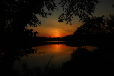 Sunset over Lake Wilson