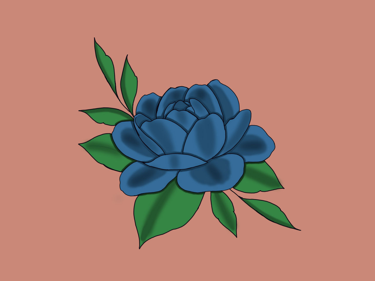 Blue Flower Draw Blue flower by Artemis-draw on DeviantArt