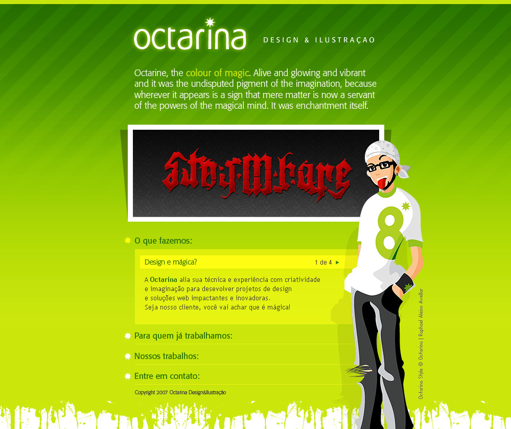 Octarina Website 2007