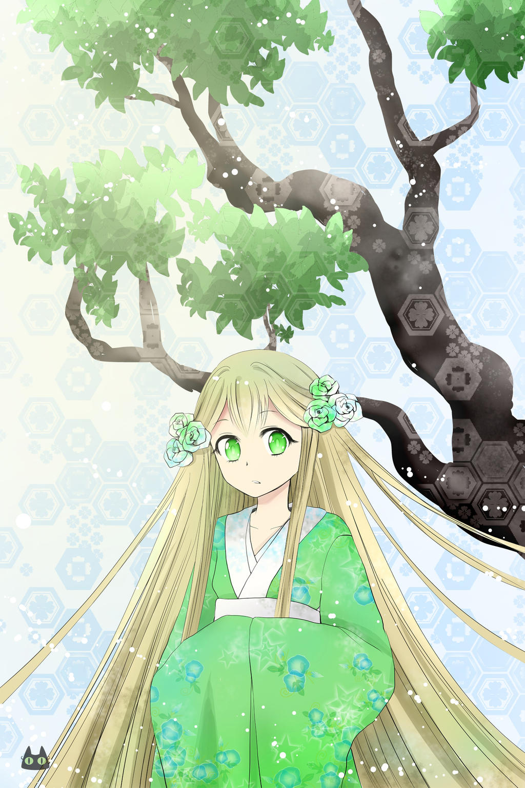 Kimono verde by Paulinaapc on DeviantArt Kimono verde by Paulinaapc on DeviantArt