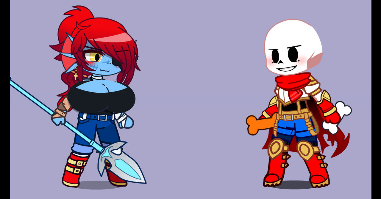 Papyrus Raining Undyne and Papyrus Training by Anna700735 on DeviantArt