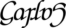 carlos - ambigrama