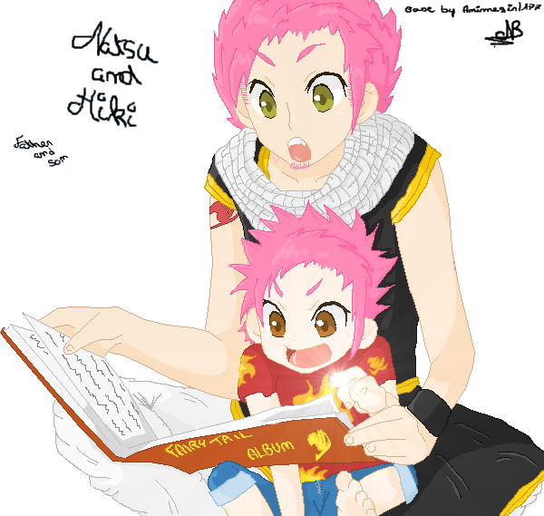 picture Lucy And Natsu Kid fairy tail natsu and son by trexsaur