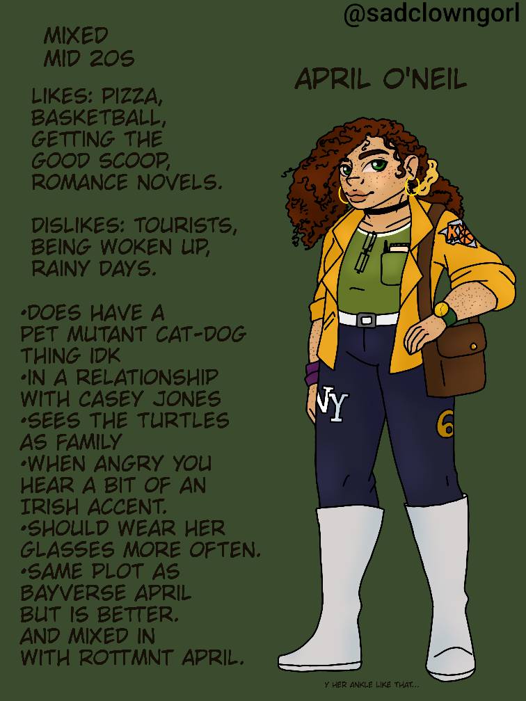 April O'Neil Redesign! by SadClownGorl on DeviantArt