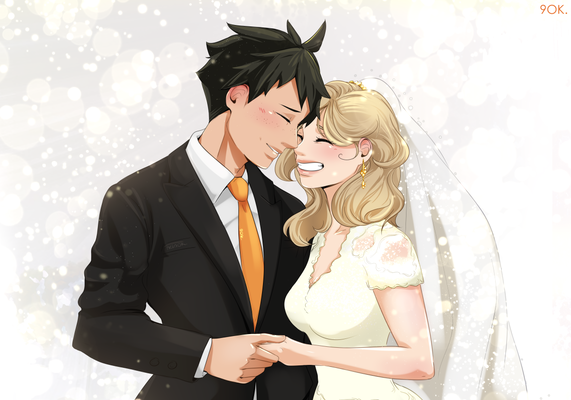 A wedding in Karasuno's colors