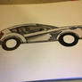 my 1st car sketch with markers