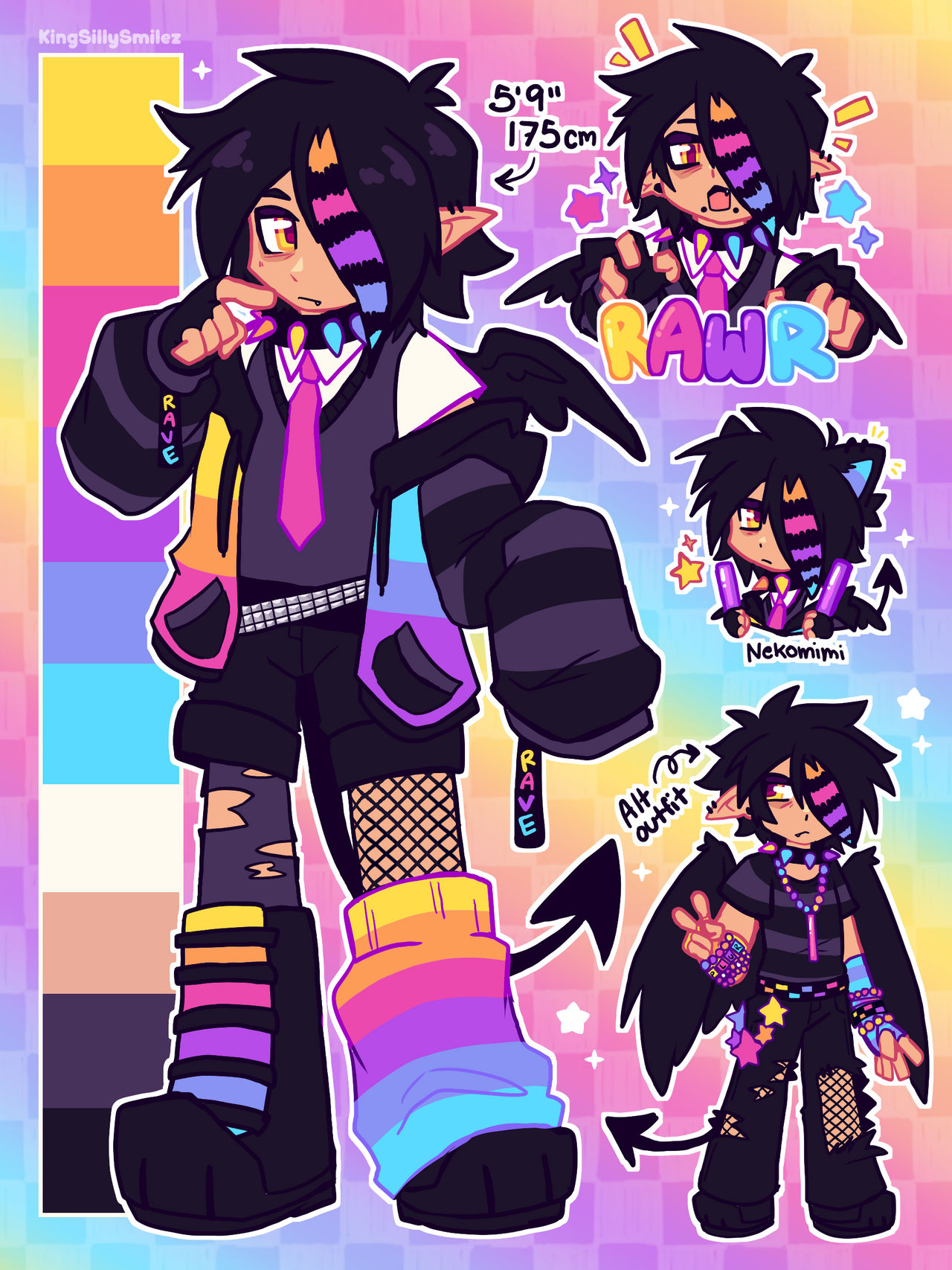 Raven/Rave Ref by KingSillySmilez on DeviantArt