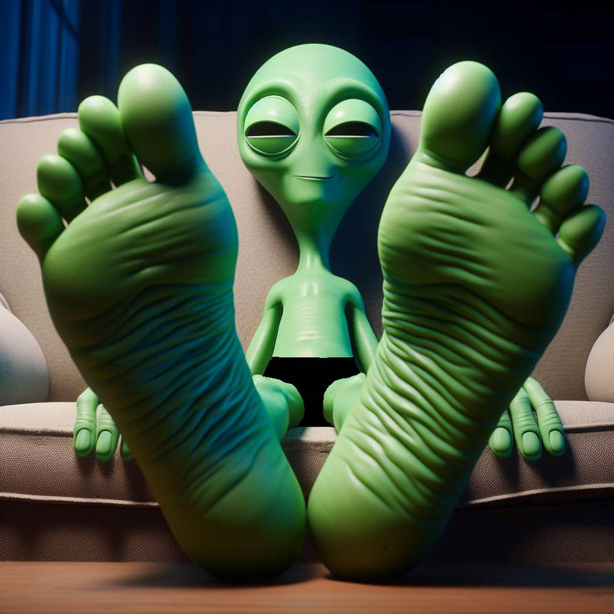 Alien Insect Feet Bing Ai - Big Green Alien Feet 1 by ArtificalTickler on DeviantArt