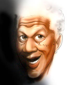 new caricatures morgan freeman