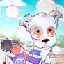 girl dog