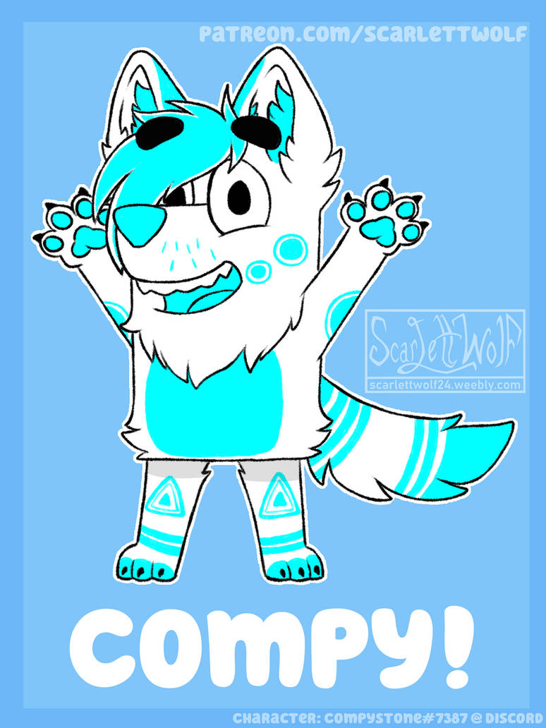 Compy-Bluey Style! by ScarlettWolf24 on DeviantArt