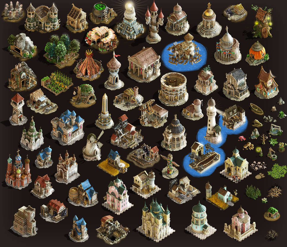Game Development Building 3d 3d buildings for game by Batrun on DeviantArt