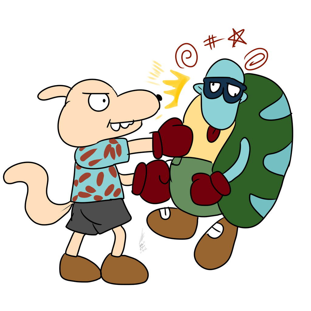 Rocko and Filbert boxing by MatthewGo707 on DeviantArt