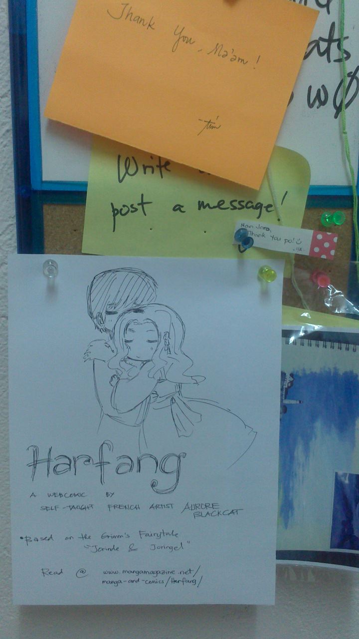 Fan Art: Harfang Above my Work Desk