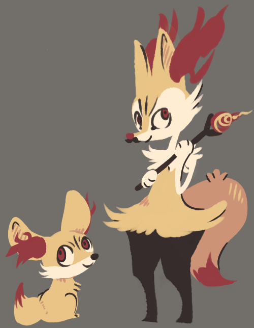 Braixen and Fennekin