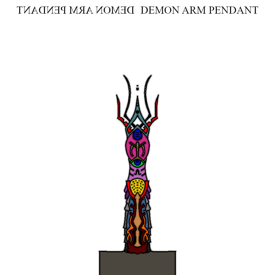 Demon Arm Pendant by ZaitOverDer on DeviantArt