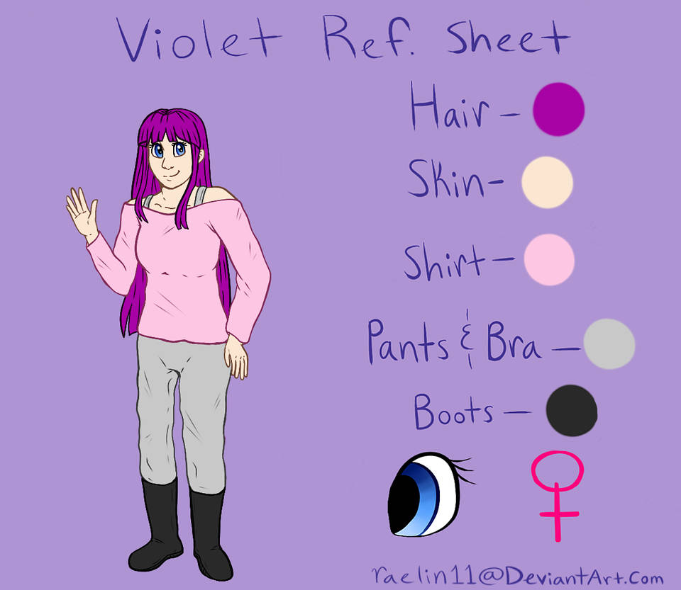 Violet Reference Sheet 2018 by BlueMan282 on DeviantArt