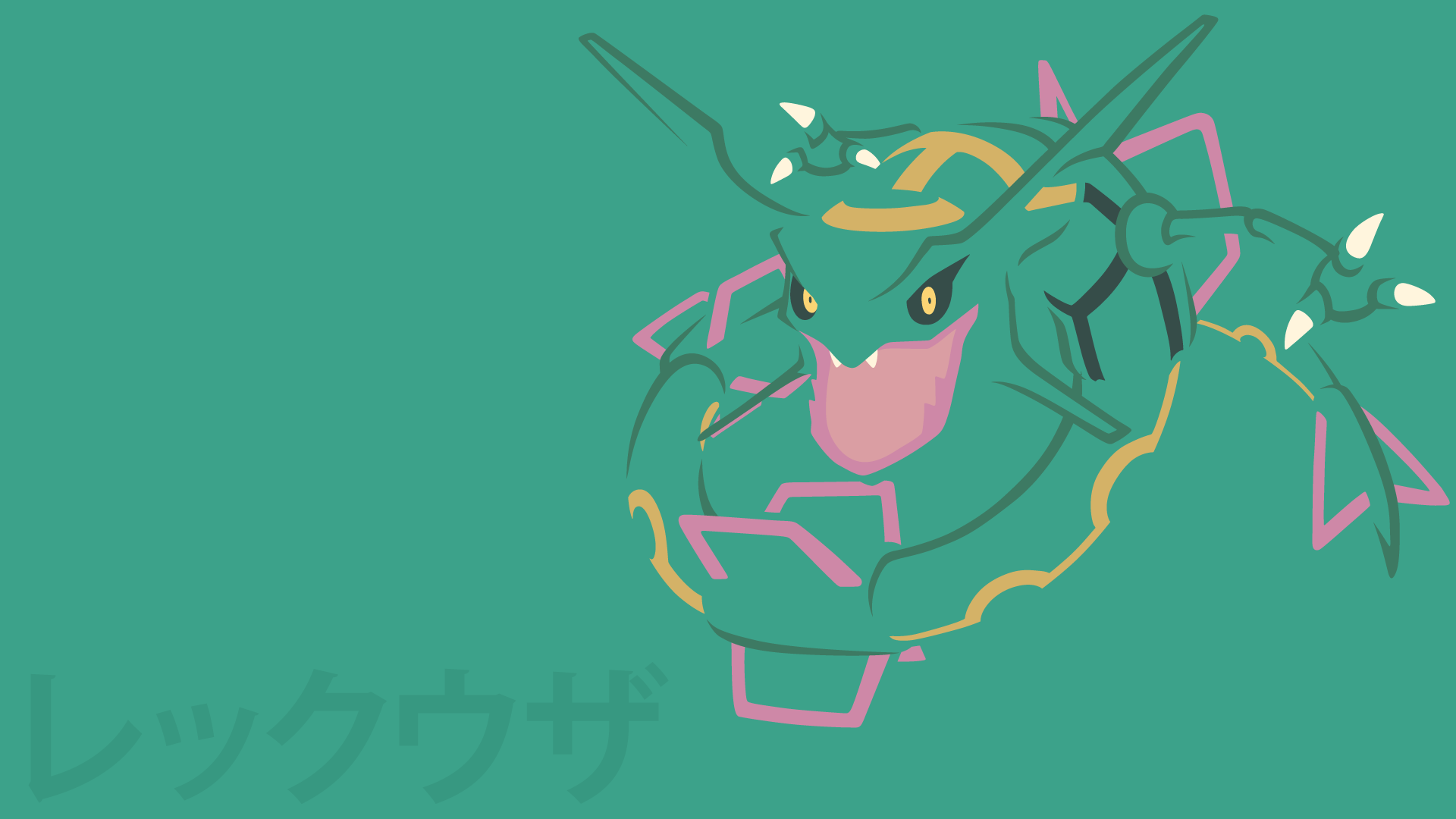 Shiny Rayquaza, Pokemon Rayquaza HD wallpaper