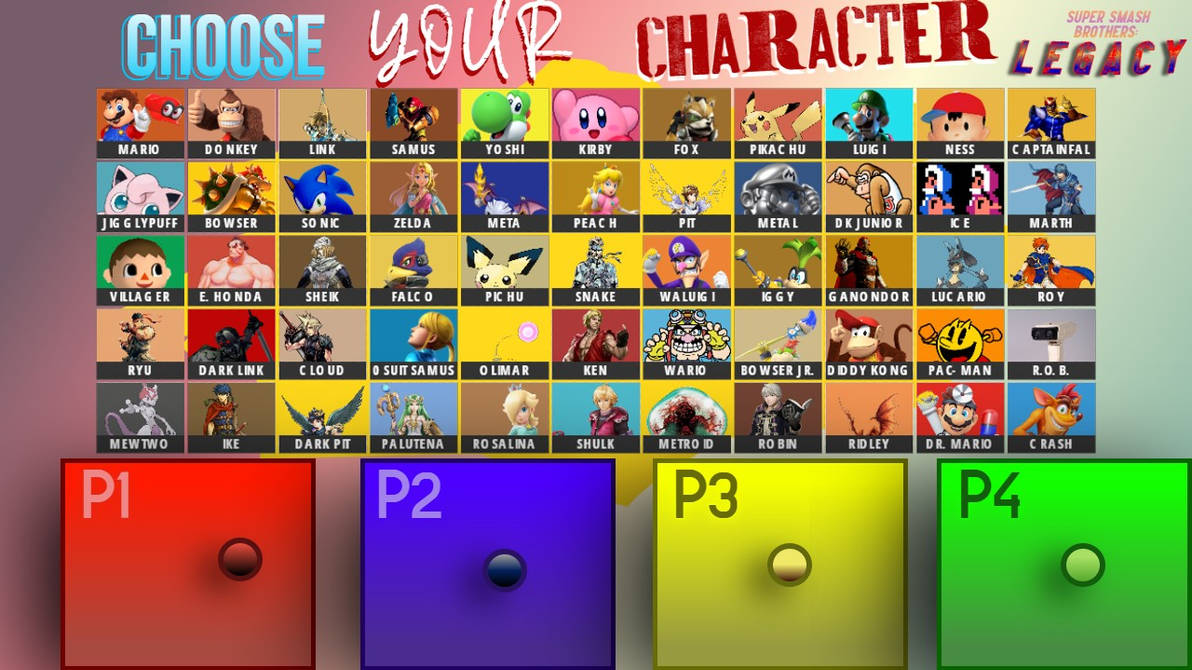 My Mockup for the next Super Smash Brothers roster by ...