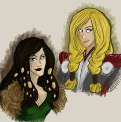 MARVEL: FemThor and Lady Loki