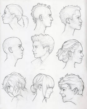 Profile Study Sketches