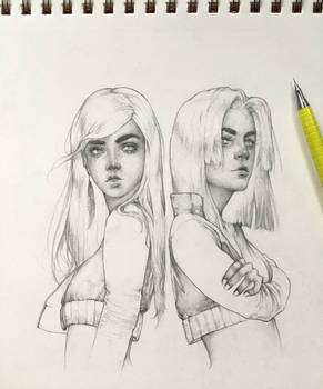 Vonn Sketch 6.8.16 - The Twins