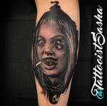 Girl, interrupted - Angelina Jolie tattoo by TattooistSasha